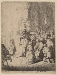 The Presentation in the Temple with the Angel: Small Plate
