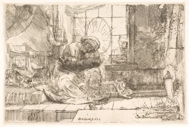 The Virgin and the Child with the Cat and Joseph at the Window
