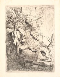 The Small Lion Hunt (with One Lion)