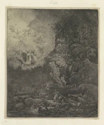 Annunciation to the Shepherds (Recueil de quatre-vingt-cinq estampes originales)