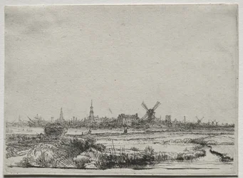 View of Amsterdam from the North West
