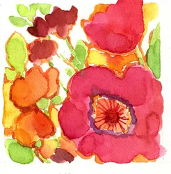 Vibrant Floral Watercolor