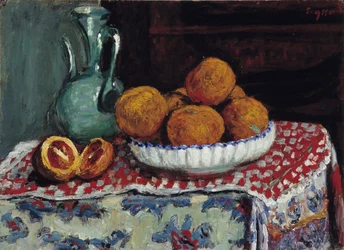 Still Life at the Jug, Painting by Rene Seyssaud, 1909