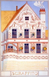 Sgraffito, illustration from 