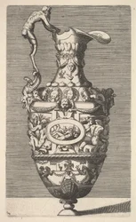 Vase with a River God in an Oval Medallion