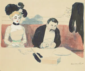 Couple in a Restaurant