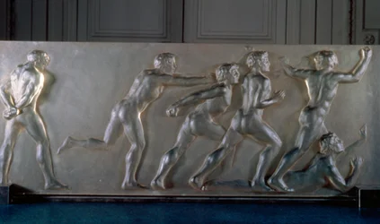 Athletes panel in glass