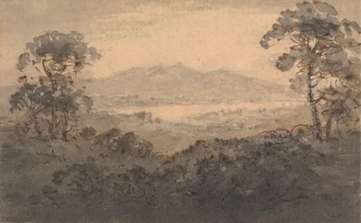 Landscape with Lake and Mountains