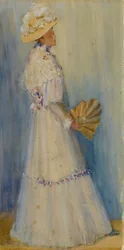 Lady with a Fan, late 19th-early 20th century