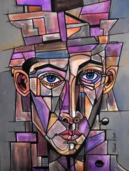 Abstract Geometric Portrait