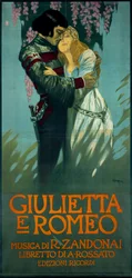 Poster for the Opera Romeo and Juliet by Riccardo Zandonai