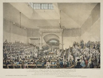 Opening of the Lecture Theatre at Marylebone, London