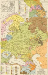 Volkerkarte von Russland. 1881 A