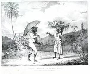 Sunday morning in the country, illustration from 