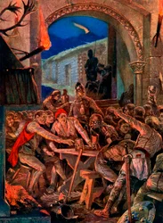The last feast of Robert De Comines