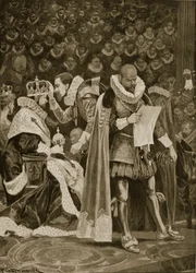 The Homage, the Largesse and the General Pardon at the Coronation of James I and Anne of Denmark, July 25th, 1603, from 