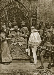 An early English embassy to India, 1599, illustration from 