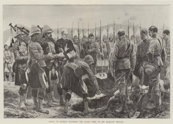 Burial of General Wauchope, the Fallen Chief of the Highland Brigade