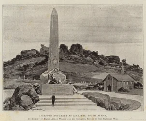 Intended Monument at Zimbabye, South Africa, in Memory of Major Allan Wilson and His Comrades, Killed in the Matabili War