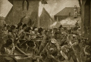 The 42nd Highlanders at Corunna, Illustration from 