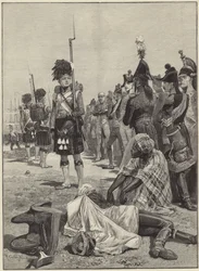 The 42nd Highlanders Guarding French Prisoners