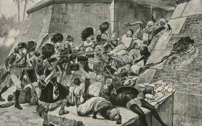 The British Troops Storm Seringapatan, the Capital of Sultan Tippu