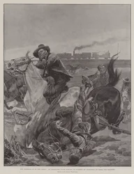 The Hemming-In of the Boers, an Armoured Train foiling an Attempt of Burghers to cross the Railway