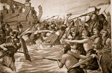 The Landing of Julius Caesar, Illustration from 