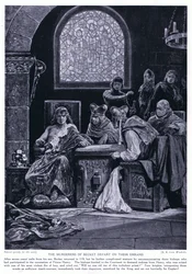 The murderers of Becket depart on their errand, 1920s