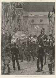 Torchlight Procession in Honour of the Russian Naval Officers in Paris