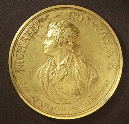 Portrait medal of the artist