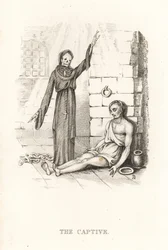 The Skeleton of Death and the Captive (engraving)