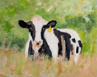 Peaceful Pasture Cow