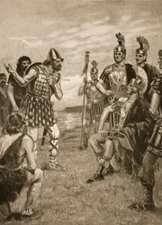 Agricola receives an Irish King, illustration from 