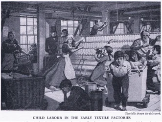 Child labour in the early textile factories