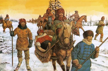 Ivan the Great in a sleigh