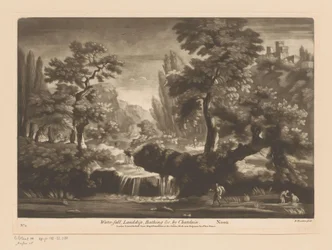 Landscape with Waterfall