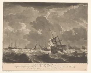 Naval Ships on High Waves