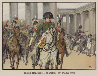 Napoleon entering Berlin, 27 October 1806