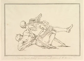 From an Original Sketch of William Hogarth in the Collection of Mr. Morrison