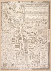 Map of Cambridge, from Caius 
