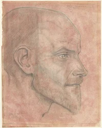 Portrait of Jac. Jongert, in Profile