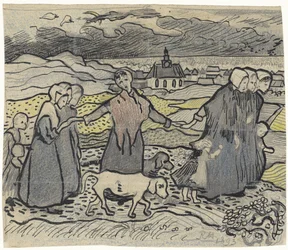 Fisherwomen in the Dunes