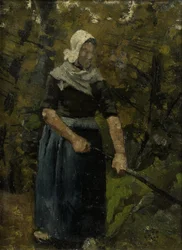 A Peasant Woman with a Stick