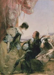 A Cavalier and his Lady on a Terrace, Genoa