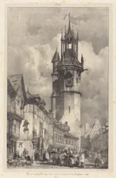 Big Clock Tower Evreux from 