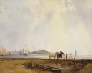Landscape near Quilleboeuf, France