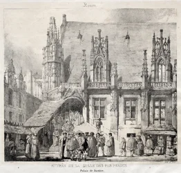 Rouen: Entrée de la Salle des Pas Perdus, Palais du Justice