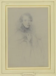 Self-Portrait in a Coat, Three-Quarter Length