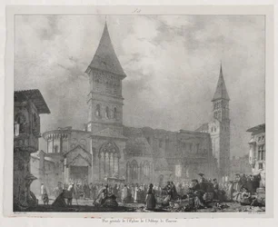 Picturesque and Romantic Voyages in Old France, Franche-Comté: Church of the Abbey of Tournus